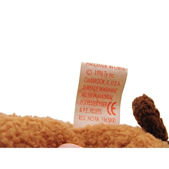 Vintage 1996 TY Beanie Babies Brown Tuffy Terrier Dog Collector Plush Security - Picture 5 of 8
